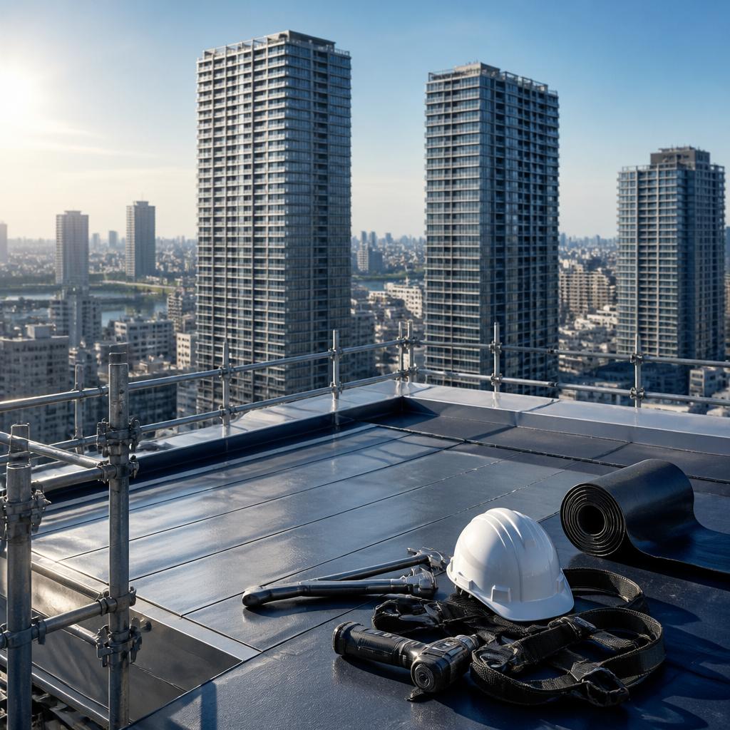 タワマンの屋根工事で技術を磨き、将来の安定を手に入れよう！